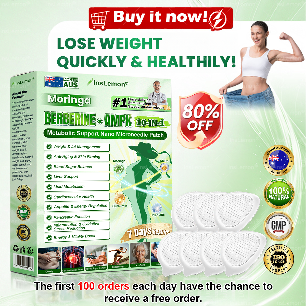 🎁 𝐈𝐧𝐬𝐋𝐞𝐦𝐨𝐧® Only 5 boxes available! We’re offering you an extra 30% off! Get back in shape and take care of your health. Miss it now, and the next opportunity won’t come until next year.